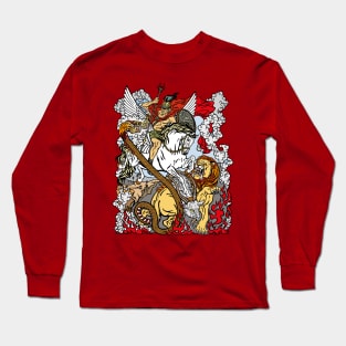 Bellerophon fighting the Chimera Long Sleeve T-Shirt